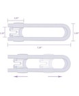 Child Safety Sliding Cabinet Locks - Baby Proof Knobs  Handles    Doors 4 Pack