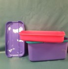 Eagle Craftstor Sewing Storage Organizer Tote Bin Purple teal pink 20 
