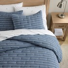 Pottery Barn Teen Bolinas Stripe Knit Comforter Twin twin Xl