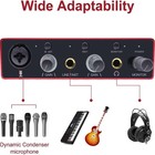 Audio Interface Usb With Mic Preamplifier Mixer    