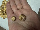 Vintage Brass Tone Buttons Lot Of 255