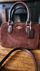Coach Mini Rowan Suede Bag