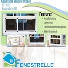 Fenestrelle Expandable Window Screen  2 Way Adjustable 10  H X 19  - 36  W  