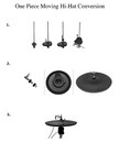 Alesis One Piece Moving Hi-hat Conversion Kit Strike Pro Se Nice 
