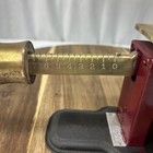 Vtg Cast Iron And Brass Postal Scale Burgundy Gold