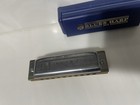 Vintage Hohner Blues Harp Ms Harmonica Key Of C W  Original Blue Case - Germany