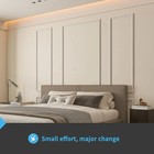 Pre-cut Wall Molding Set Of 6 Pcs  Ready-to-assemble Wainscoting Panels For Inte