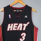 Miami Heat  3 Dwyane Wade Adidas Basketball Nba Jersey Shirt Size S