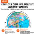 9   Illuminated World Globe Earth Ocean Rotating World Map Constellation