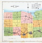 1941  Wayne  County New York Map Original  20x16   Lyons Sodus Palmyra Newark