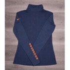 Nike Denver Broncos Nfl Women s Large Navy Blue Dri-fit Pro Warm Quarter Zip Nwt
