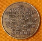 1 Day At A Time Medallion Coin Aa Na Recovery Chip Antique Bronze
