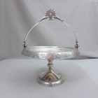 Victorian Aesthetic Silverplate Bride s Basket Compote  Hartford Silverplate Co 