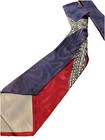 Vintage 1930s-1940s Silk Neck Tie With Multi Colored Design 