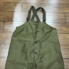 Vintage Us Navy Wool Lined Deck Bib Overalls Size M 1940 s Ww2 N1 Usn Read    