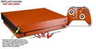 Skin Set For Xbox One X Solids Collection Burnt Orange