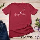 Kitesurfer Heartbeat - Kiteboard Kite Surfing Kiteboarding Unisex T-shirt