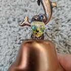 Vintage Sunken Gardens Souvenir Bell St  Petersburg Florida Metal With Dolphin