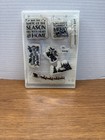 Stampin Up Cozy Christmas Set Of 8  retired  Reindeer Sleigh Bells House Wishes