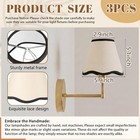 3 Pcs Linen Lamp Shade Petal Black Edge Scalloped Fabric 6x5x3 Inch Assembly