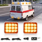 Rechargeable Amber Magnetic Led Strobe Lights Emergency Flashing Light For Truck