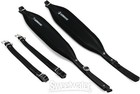 Hohner Acc15 Extra-large Leather Accordion Strap With Back Strap - Black On