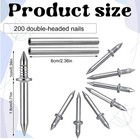 200pcs Double-head Skirting Thread Seamless Nail  Skirting Line Without Marks Na