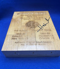Haleem Olajuwon Houston Rockets Signed   Auto Floor Piece Summit Court Of Dreams