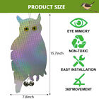 Bird Repellent Deterrent Fake Owl Scarer Reflective Woodpecker Repeller Device