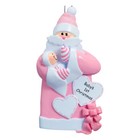 Personalized Baby s First Christmas Santa Holding Baby Girl Ornament