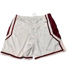 Nike Hoops Basketball Shorts Mens Size Xxl White Burgundy Trim Athletic