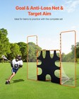 Vevor 12x9ft 3-in-1 Lacrosse Goal Net With Backstop Target Rebounder Equipment