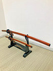 Set Of Japanese Swords With Wooden Display Stand - Katana Samurai Bushi Vintage