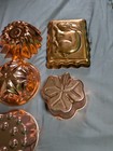 Lot 14 Vintage Cake gelatin Molds Copper Variety Sizes   Designs Fish Bunny