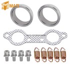 Exhaust Muffler Gasket Spring Rebuild Kit For Polaris Sportsman 600 700 800 Mv7
