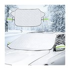 Car Magnetic Windshield Snow Cover  4 Layers Waaterproof Windproof Silver