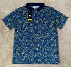Under Armour 1377356 Boys White Upf40 Performance Printed Polo Shirt Sz Youth Xl