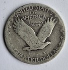 1930 Standing Liberty Quarter Silver 25 Cents - Very Good Coin - Free Shipping
