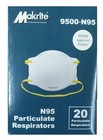 Makrite 9500-n95 Respirator Masks Case Of 240  12 Boxes X 20  Niosh Fda Flu