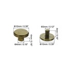 25 Sets M4x4mm Chicago Screws Brass Slotted Binding Post Screw Rivets Bronze