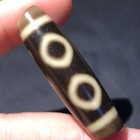 Magical Tibetan Old Agate Ivory Color 3eye Totem Dzi Bead 11 5 41 1mm