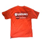 Mike Johnson s Suzuki Hot Springs Ak 2004 Tee M Orange Hanes Beefy-t Motorcycle
