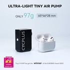 Cycplus As2 Electric Bike Tire Pump 100psi Mini Air Inflator Portable
