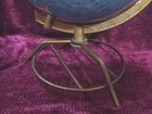 Vintage 1950s Terrestrial World Globe George F  Cram On Wire Atomic Stand Mcm