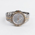 Men s Bulova Octava Crystal 98c133 Silver-rose Gold Steel Strap Quartz Watch New