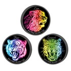 2016 Niue  2 Black Neon Big Cats - Pure Silver 3 Coin Set  3 Oz Total 