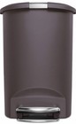 Simplehuman Step-on Trash Can W  Lid  13 Gal  Mocha