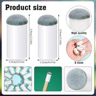 Pengxiaomei 40pcs Slip On Pool Cue Tips  2 Sizes Billiard Cue Tips Slip-on Cue