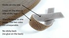Ultra Thin Velcro   Brand Hook And Loop Tape 3 Yards 3 8   Double Sided Doll 