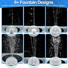 Solar Water Fountain Pump 8 Led Rgb Lights Bird Bath Pond Garden Fountain Lights